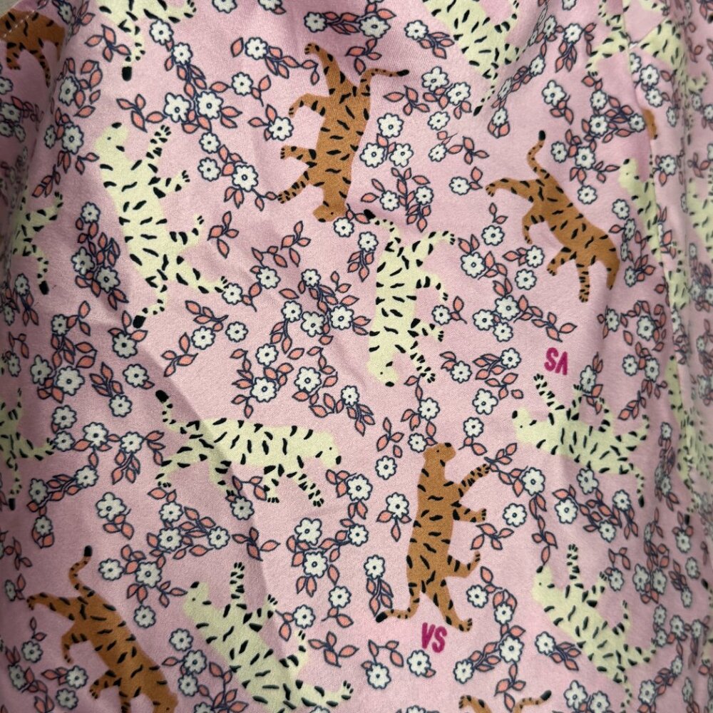 Victoria’s Secret Pink Leopard Floral Satin Pajama Set – Mixed Sizes (Top L, Bot - Picture 10 of 13
